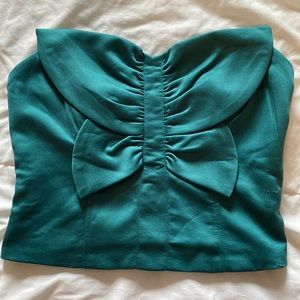 NWT Anthropologie festive strapless corset top